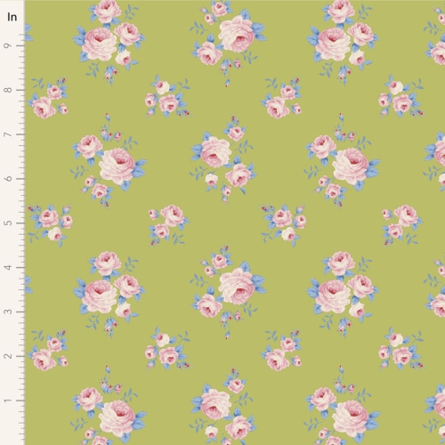 Tilda Patchwork Stoff Baumwolle - Sunday Brunch - Mille Lime